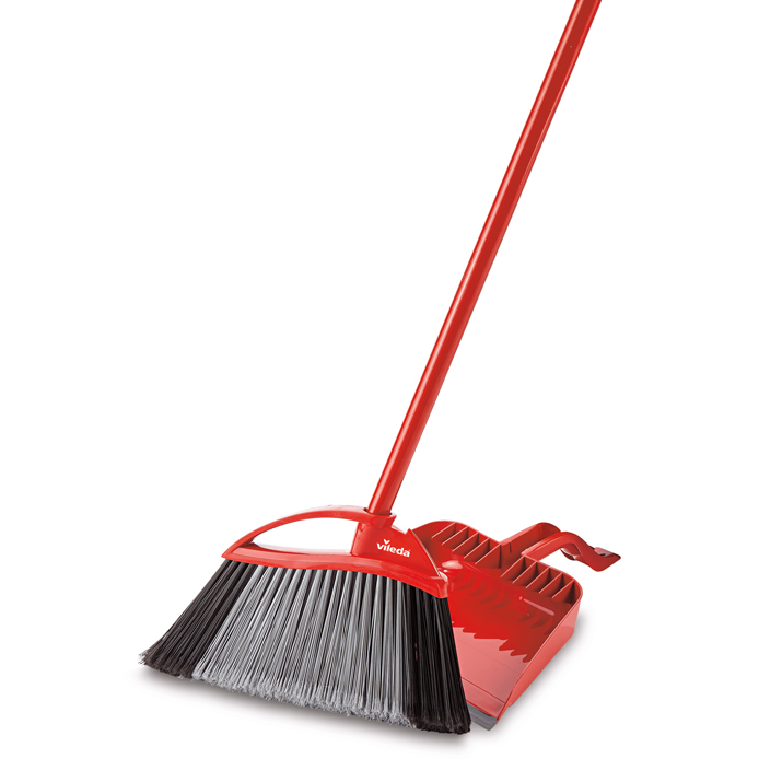 Super Angle Pet Pro Broom with Step-On Dustpan