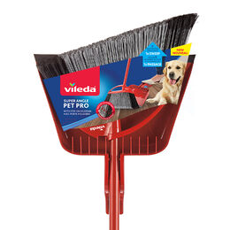 Vileda Super Angle Pet Pro Broom with Step-On Dustpan Vileda Super Angle Pet Pro Broom with Step-On Dustpan
